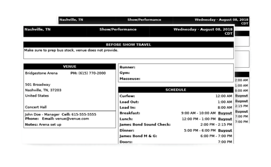   DaySheets